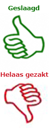 gezakt geslaagd